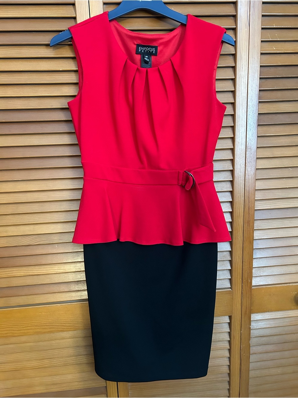 Red & black dress